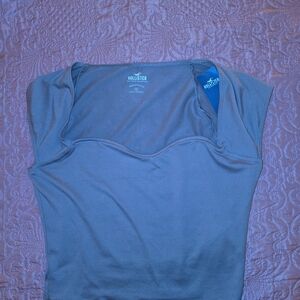 Hollister Women's Slate Blue Cap-Sleeve Tank